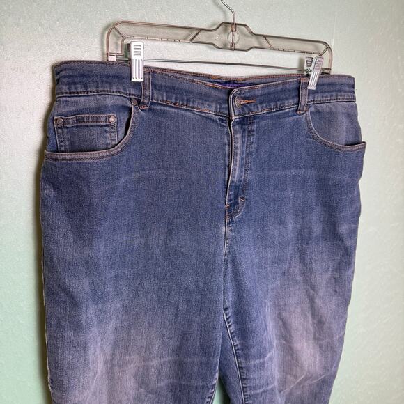 Catherine's Right Fit Curvy Jean Plus Stretch Denim Med Wash Straight Leg 14WP - Picture 3 of 12